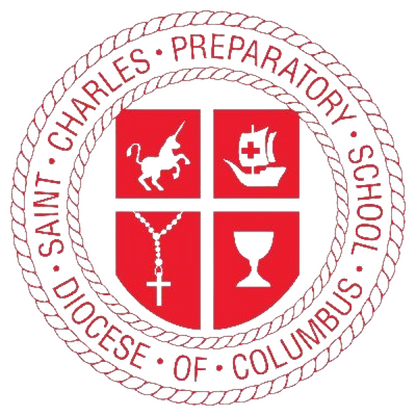 St. Charles Prep stud earrings