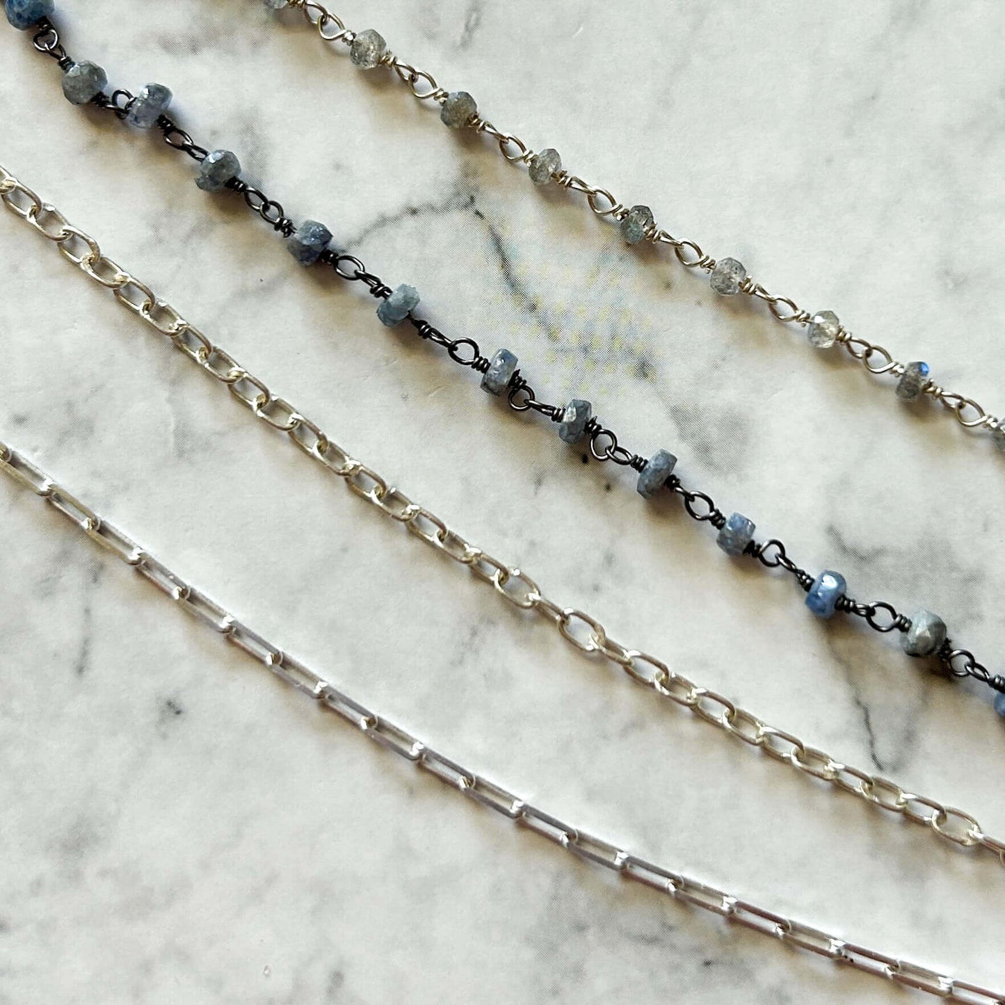 925 Sterling Silver 18" chain necklaces