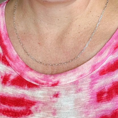 925 Sterling Silver 18" chain necklaces