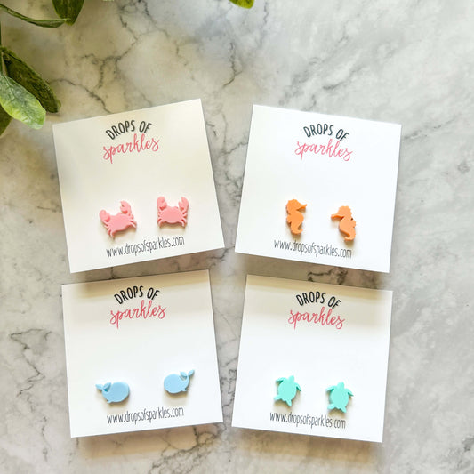Summer beach collection stud earrings
