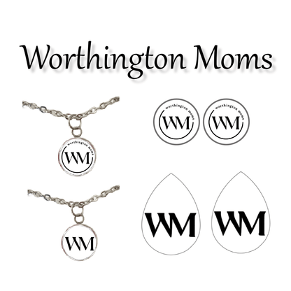 Worthington Moms faux leather teardrop & stud earring and pendant necklace