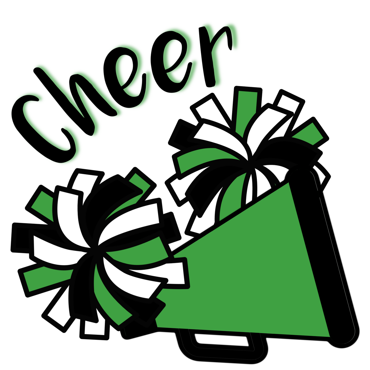 Cheerleader stud earrings