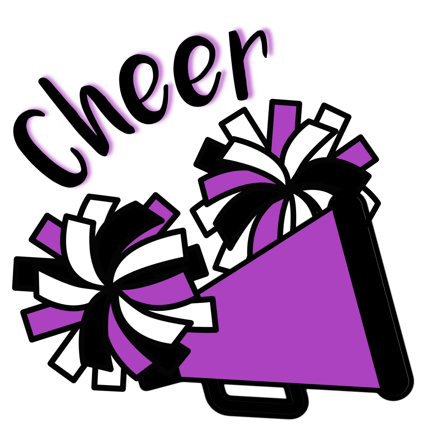 Cheerleader stud earrings