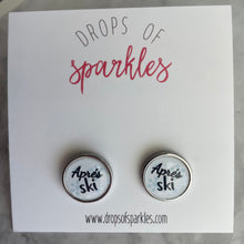 Load image into Gallery viewer, snow ski collection stud earrings
