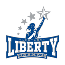 Load image into Gallery viewer, Olentangy HIGH SCHOOL logo pendant silver necklace
