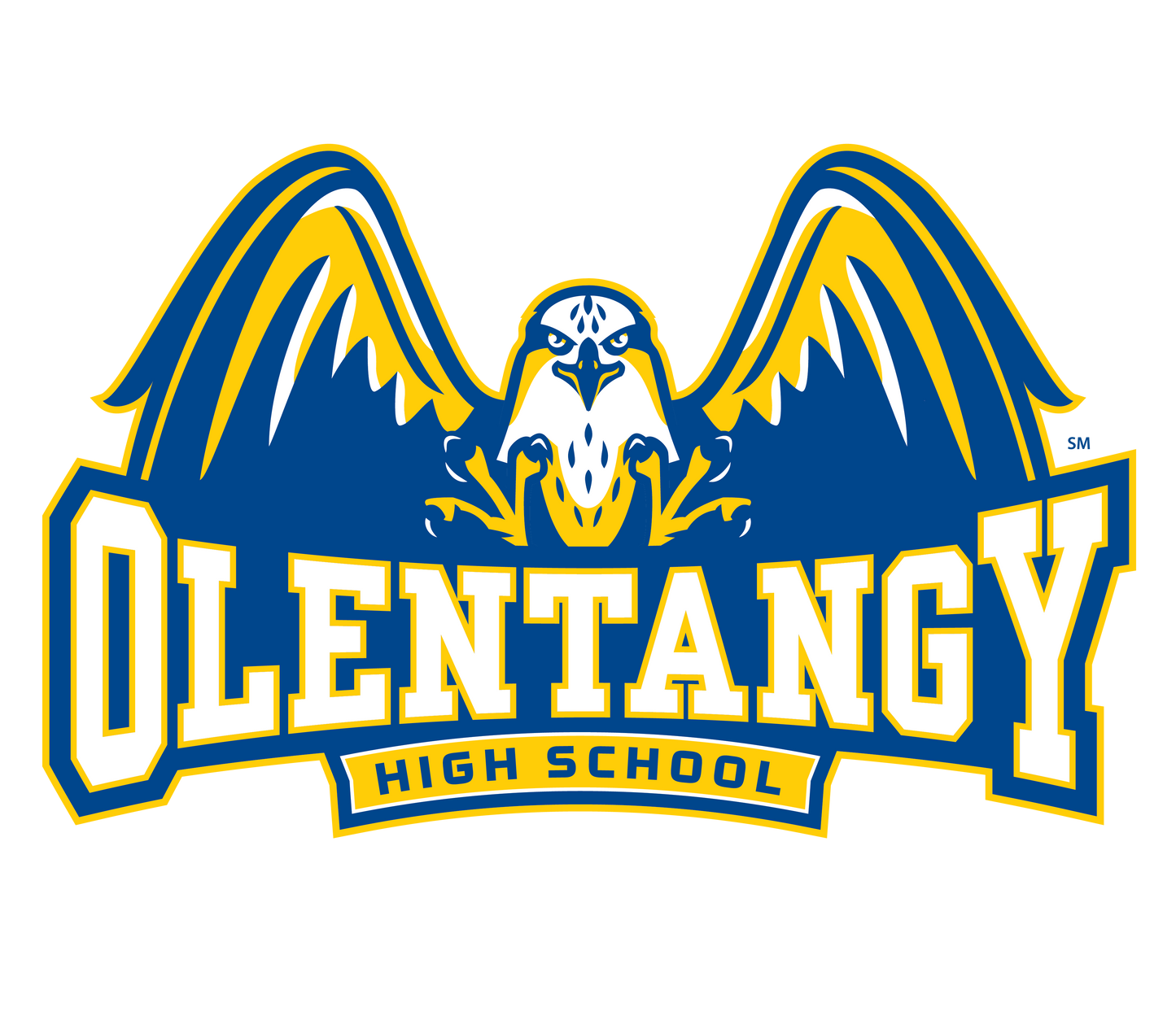 Olentangy - HIGH SCHOOL logo pendant silver necklace