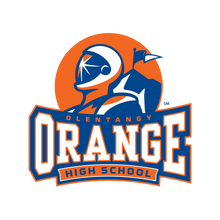 Load image into Gallery viewer, Olentangy HIGH SCHOOL logo pendant silver necklace
