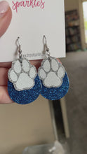 Load and play video in Gallery viewer, CUSTOM ORDER: 2 layer custom faux leather earrings (no customized vinyl/letters/numbers)
