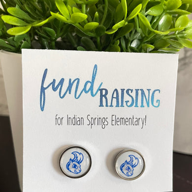 indian springs squirrels elementary fundraiser stud earrings