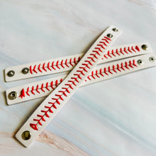 Load image into Gallery viewer, softball and baseball cuff wrap bracelets
