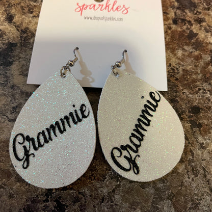 CUSTOM ORDER: (1 color) single layer faux leather earrings