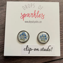 Load image into Gallery viewer, Clip-on custom studs earrings
