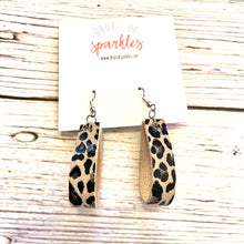 Load image into Gallery viewer, Genuine leather loop earrings
