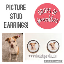 Load image into Gallery viewer, Picture stud earrings
