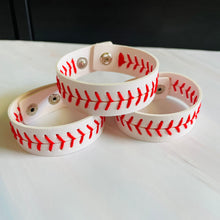 Load image into Gallery viewer, softball and baseball cuff wrap bracelets
