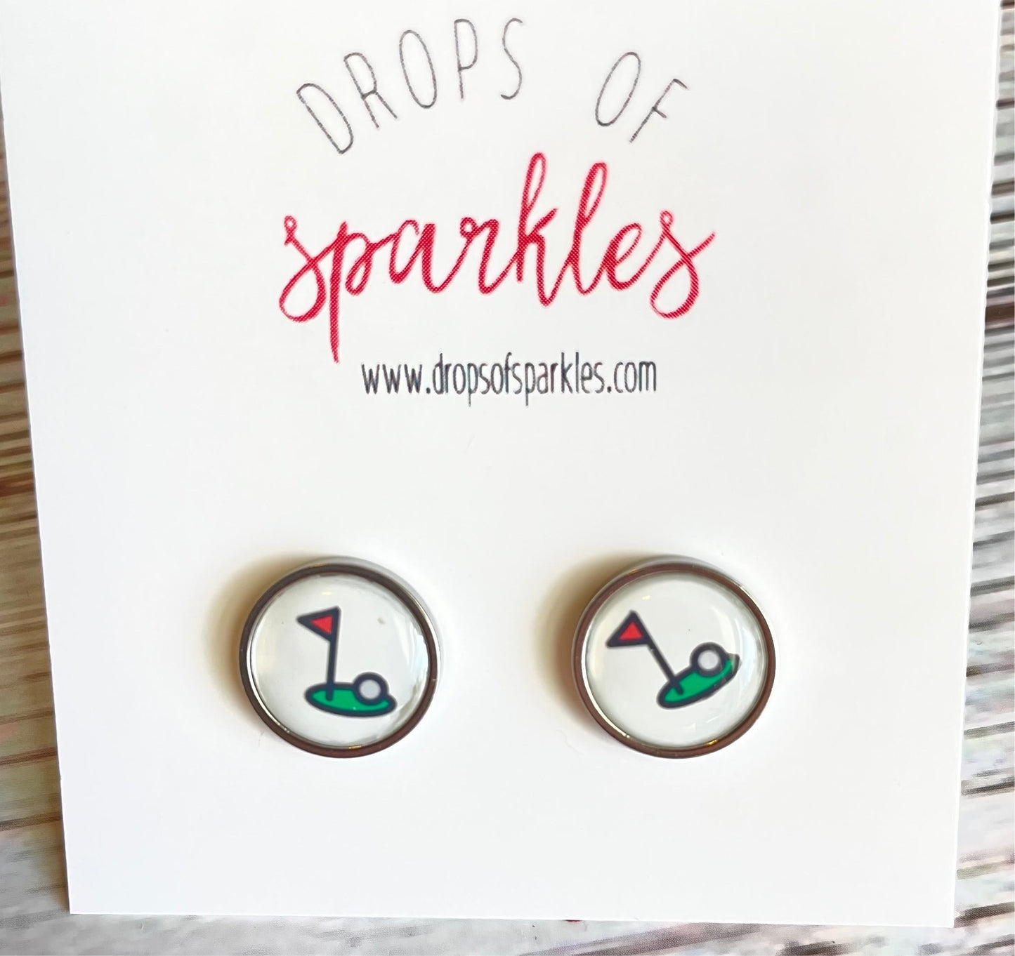 Sports studs earrings