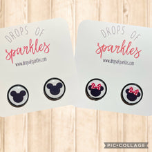Load image into Gallery viewer, Florida &quot;mouse&quot; inspired stud earrings
