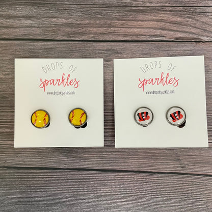 Clip-on custom studs earrings