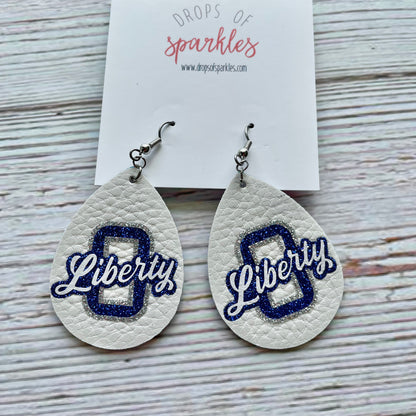 Olentangy - Liberty "O" faux leather earrings