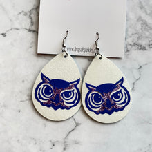 Load image into Gallery viewer, olentangy oak creek owl dangle earrings
