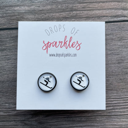 Sports studs earrings