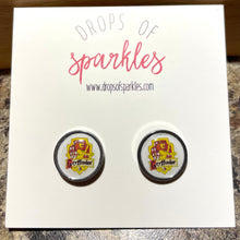 Load image into Gallery viewer, Harry Potter four houses stud earrings
