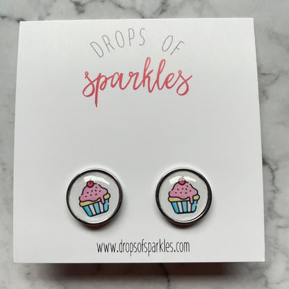 Unicorn/rainbow/cupcake/ice cream cone stud earrings