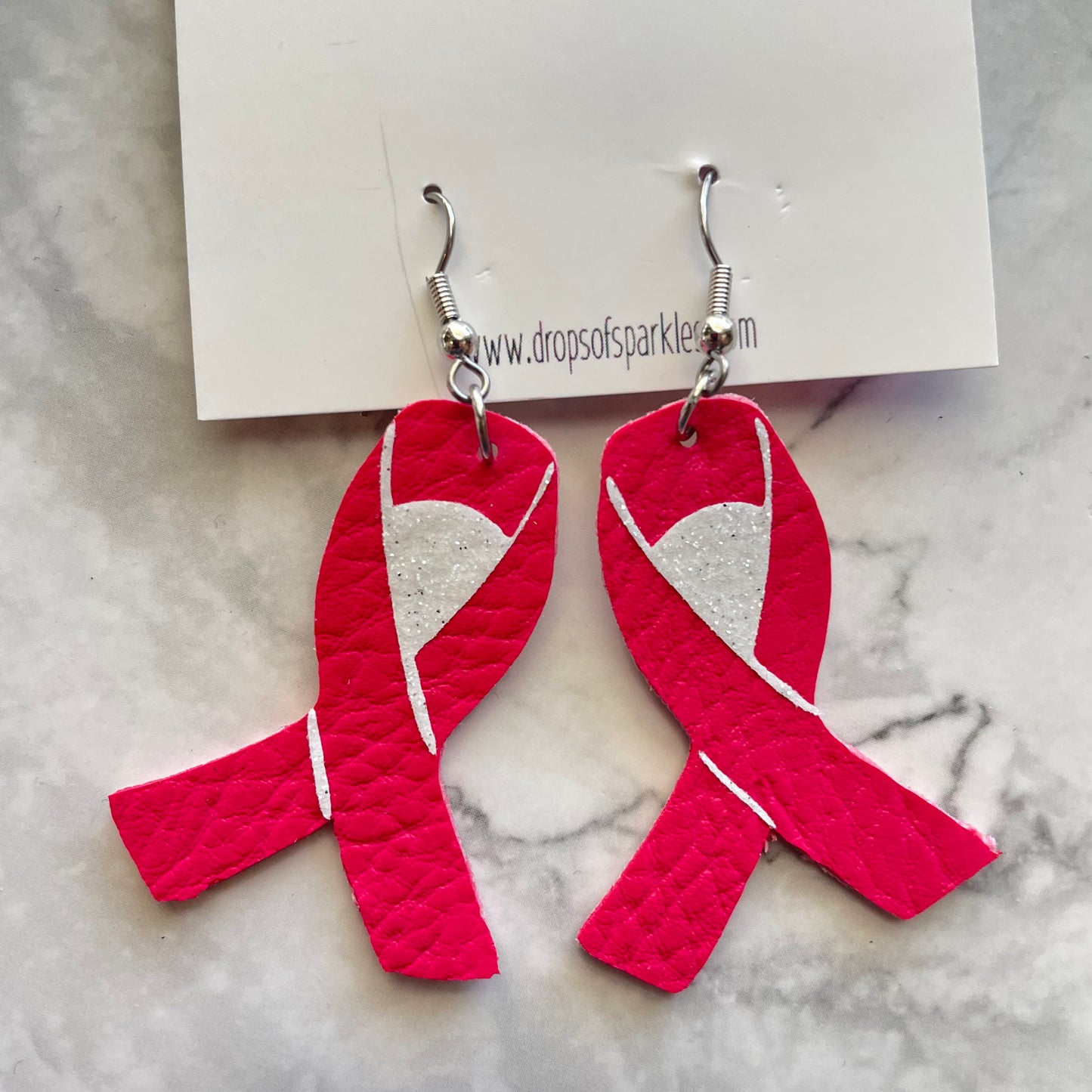 CUSTOM ORDER: (1 color) single layer faux leather earrings