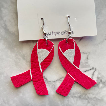 CUSTOM ORDER: (1 color) single layer faux leather earrings