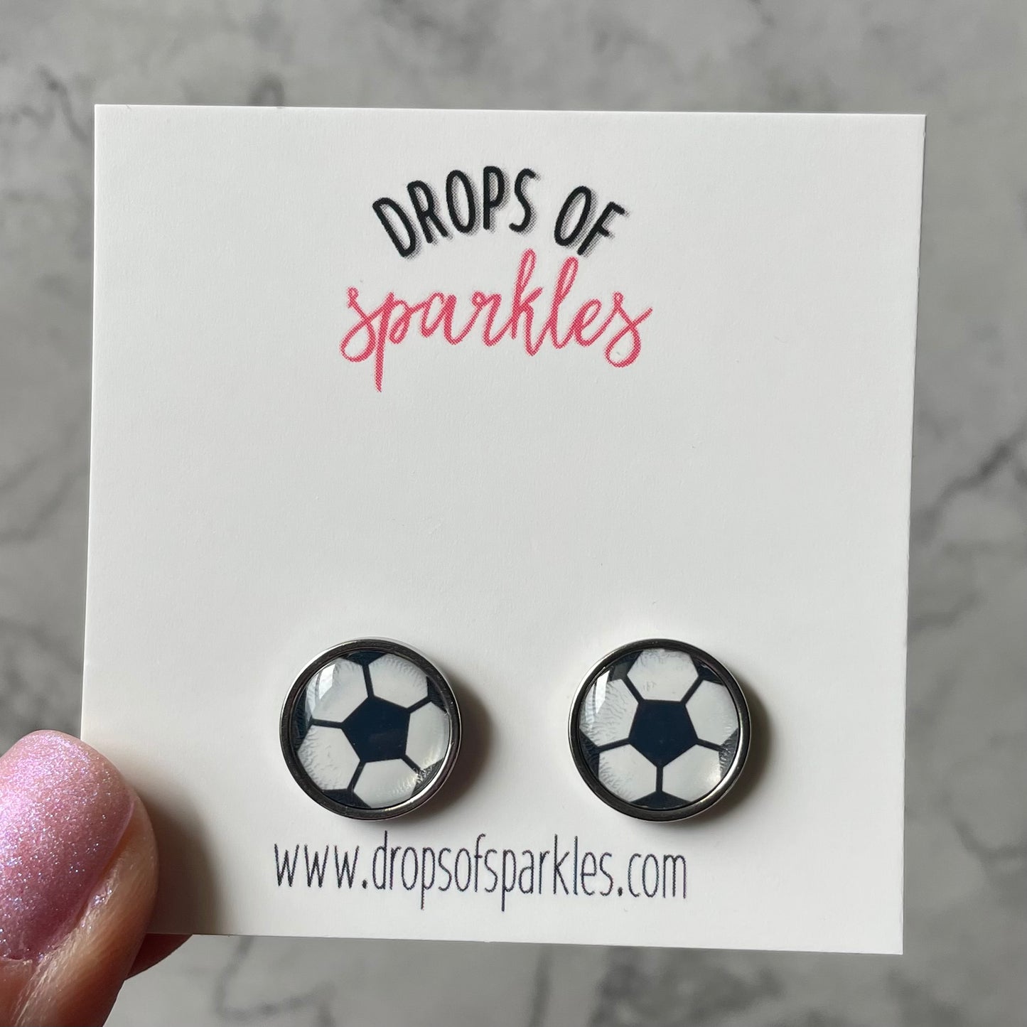 Sports studs earrings