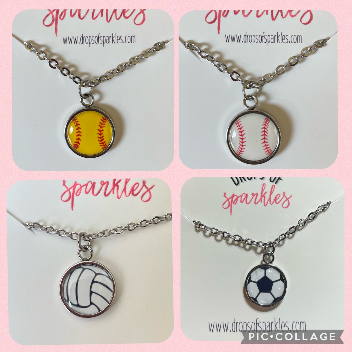 SPORTS pendant necklaces