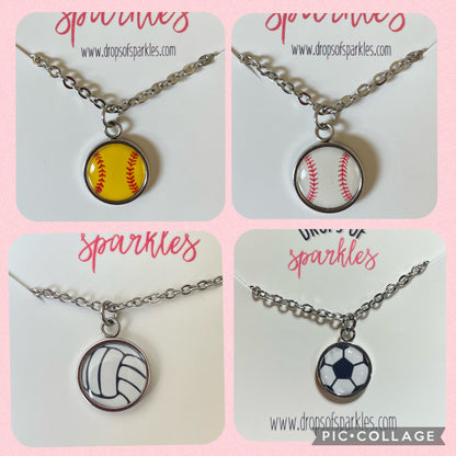 SPORTS pendant necklaces