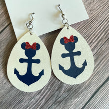 Load image into Gallery viewer, CUSTOM ORDER: (2 colors) single layer faux leather earrings
