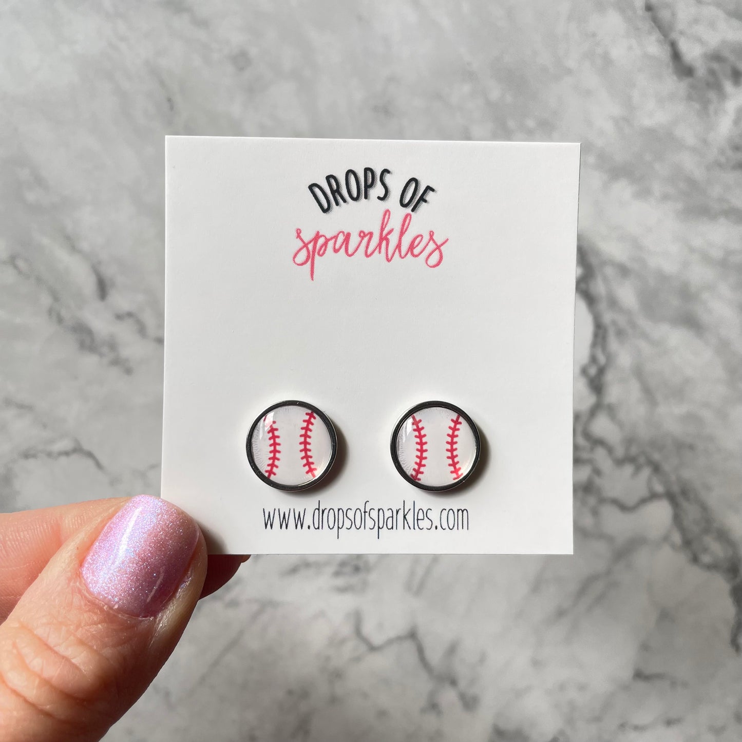 Sports studs earrings