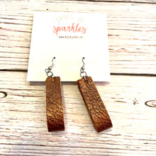 Load image into Gallery viewer, Genuine leather loop earrings
