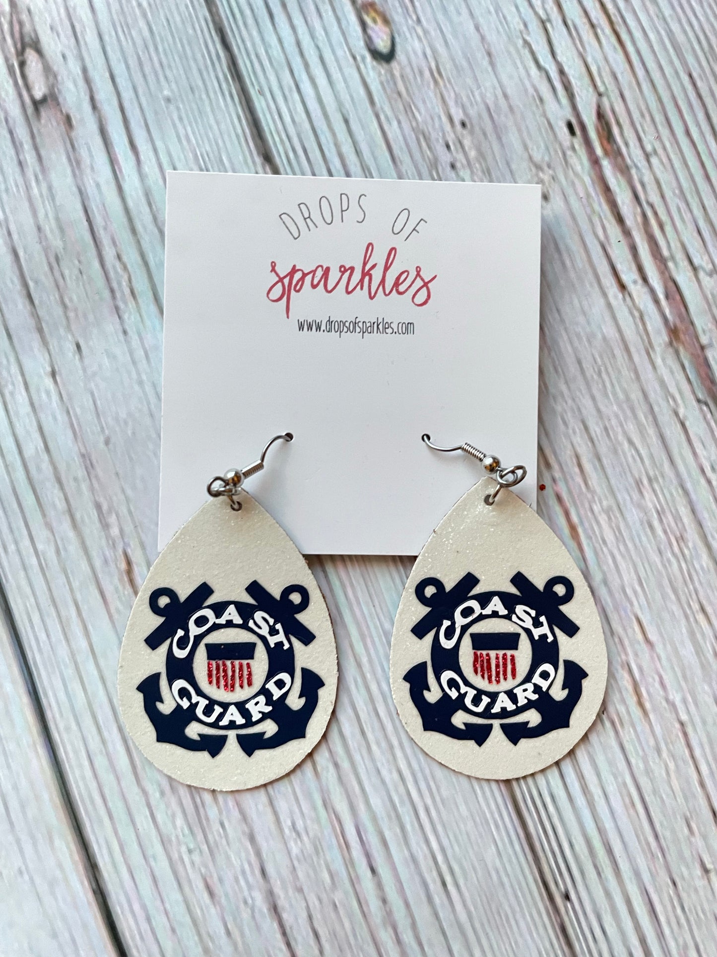 CUSTOM ORDER: (2 colors) single layer faux leather earrings