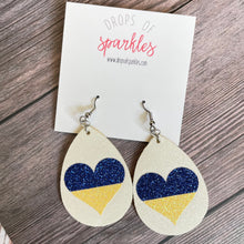 Load image into Gallery viewer, CUSTOM ORDER: (2 colors) single layer faux leather earrings
