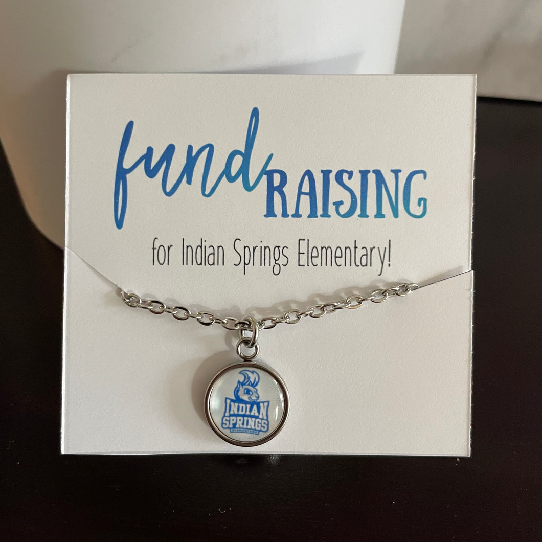 Indian Springs logo pendant 18 inch necklace *FUNDRAISER*