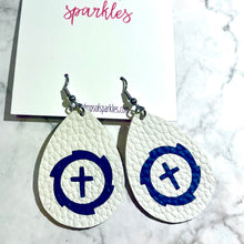 Load image into Gallery viewer, CUSTOM ORDER: (1 color) single layer faux leather earrings
