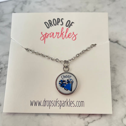 Cheerleader pendant necklace