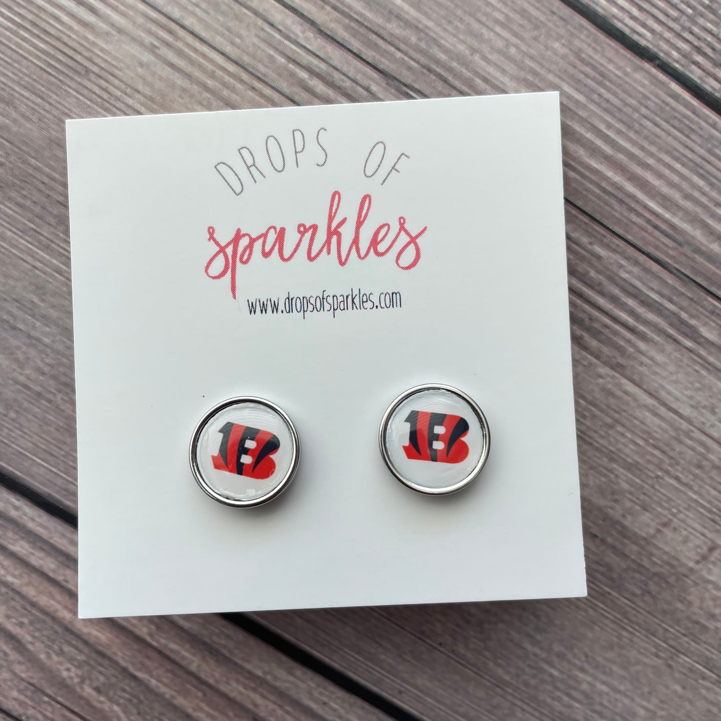 Cincinnati Bengals stud earrings