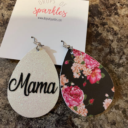 CUSTOM ORDER: (1 color) single layer faux leather earrings