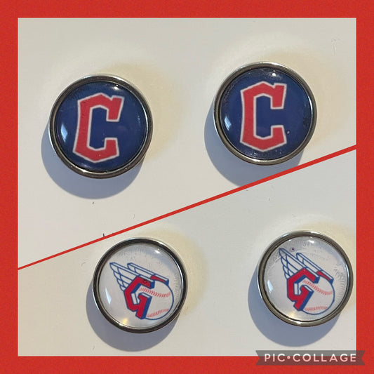 Cleveland Guardians baseball stud earrings