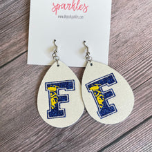Load image into Gallery viewer, CUSTOM ORDER: (2 colors) single layer faux leather earrings
