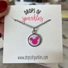 Load image into Gallery viewer, Mickey pendant necklace
